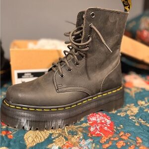 Dr. Martens Charcoal Combat Boots